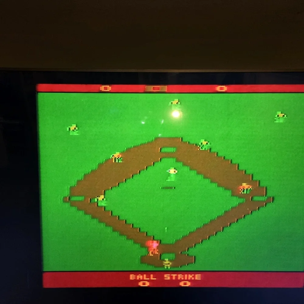 Atari 2600 RealSports Baseball 1982 Vintage Video Game Cartridge Retro Tested...